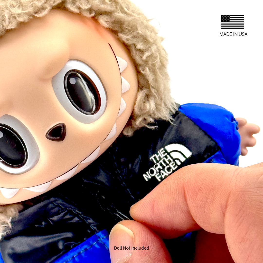 Labubu North Face Puffer Jacket - Blue (Pre-Order)