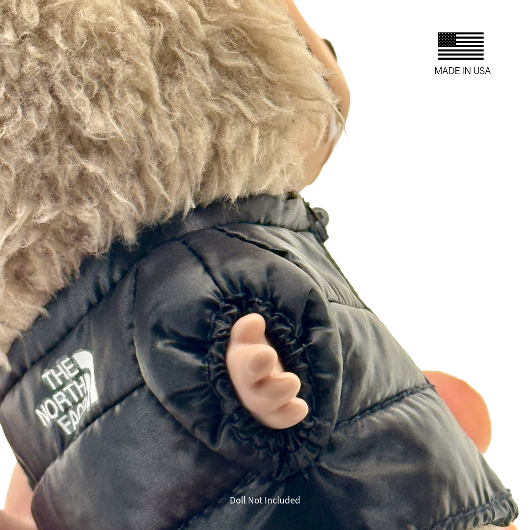 Labubu North Face Puffer Jacket - Jet Black (Pre-Order)