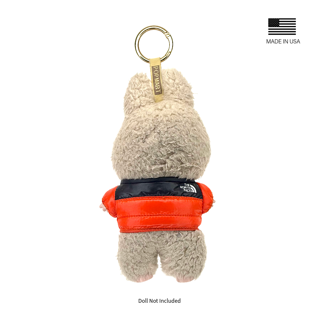 Labubu North Face Puffer Jacket - Chili Red