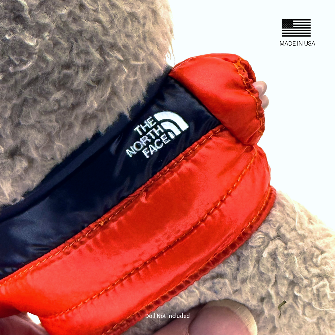 Labubu North Face Puffer Jacket - Chili Red